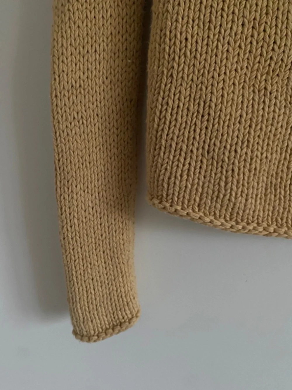 Authentic Céline Cotton Silk Knit Sweater Sunfaded Wheat | S - Picture 5 of 12